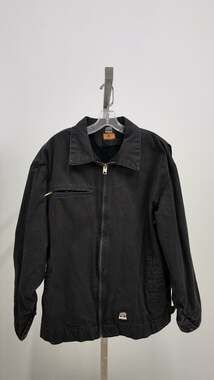 Berne Workwear Insulated Duck Canvas Jacket - Black (Size XL)